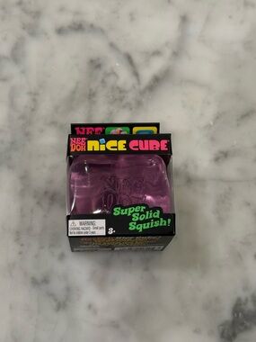 Nee Doh Nice Cube Super Solid Squish - Purple